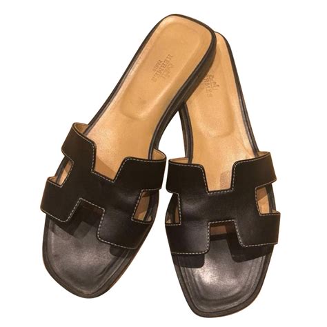 hermes women's sandals|Hermes sandals women black.